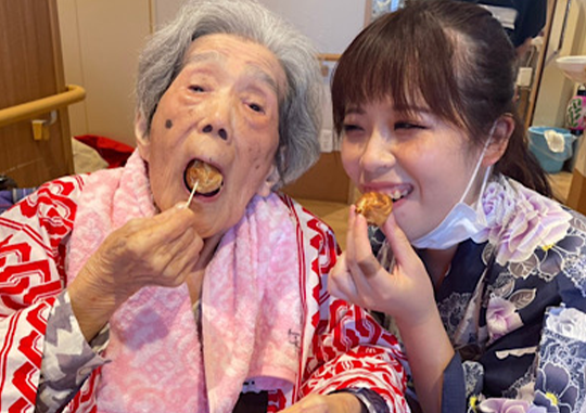 写真：ショートステイの様子