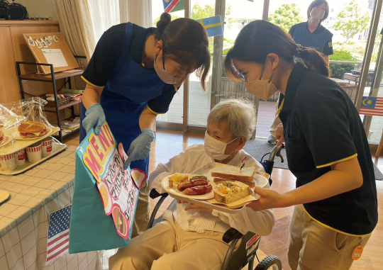 写真：ショートステイの様子